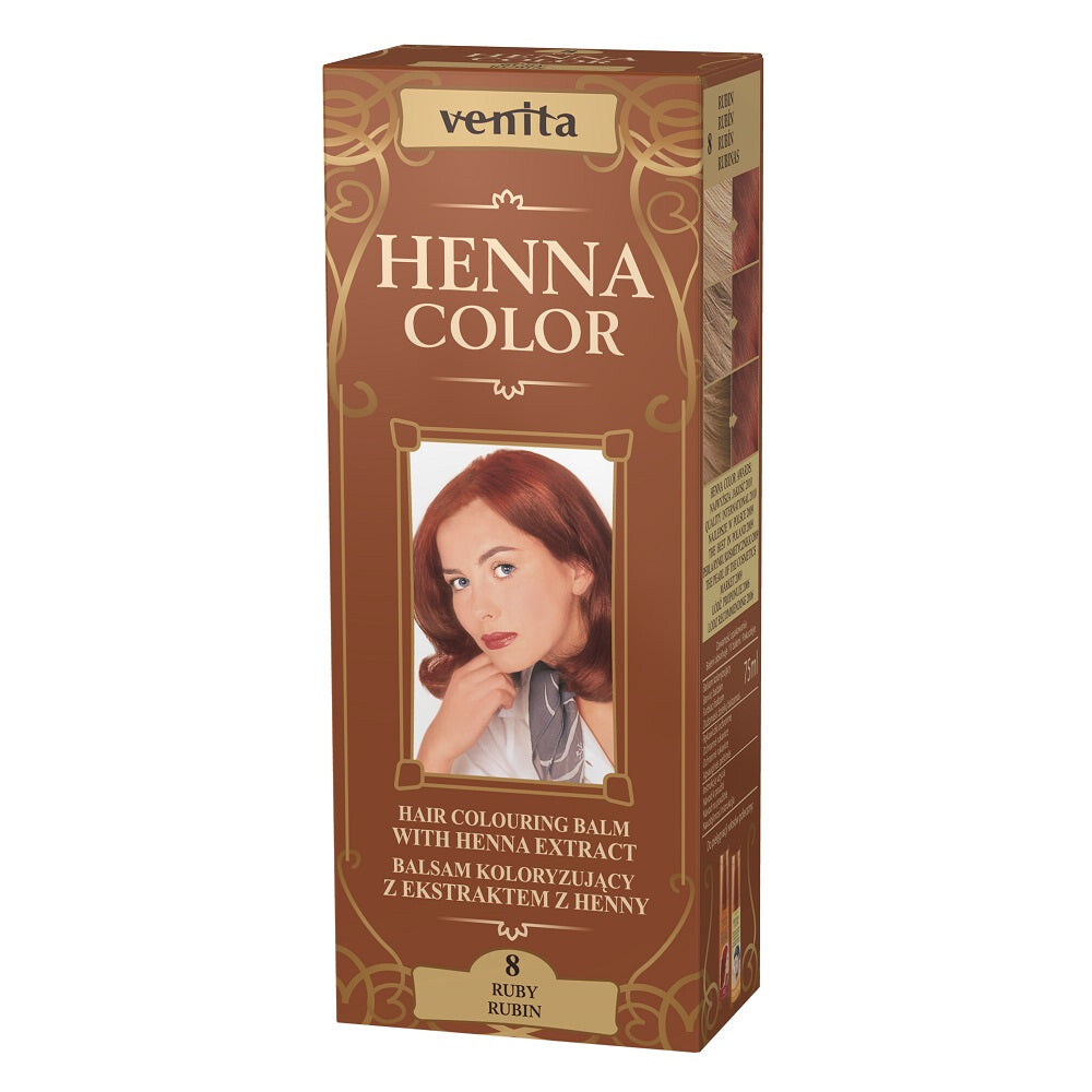 

Venita Красящий бальзам Henna Color с экстрактом хны 8 Рубин 75мл