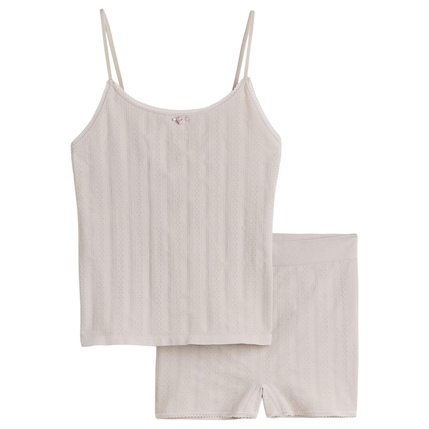 

Комплект H&M Seamless Pointelle, 2 предмета, светло-серый