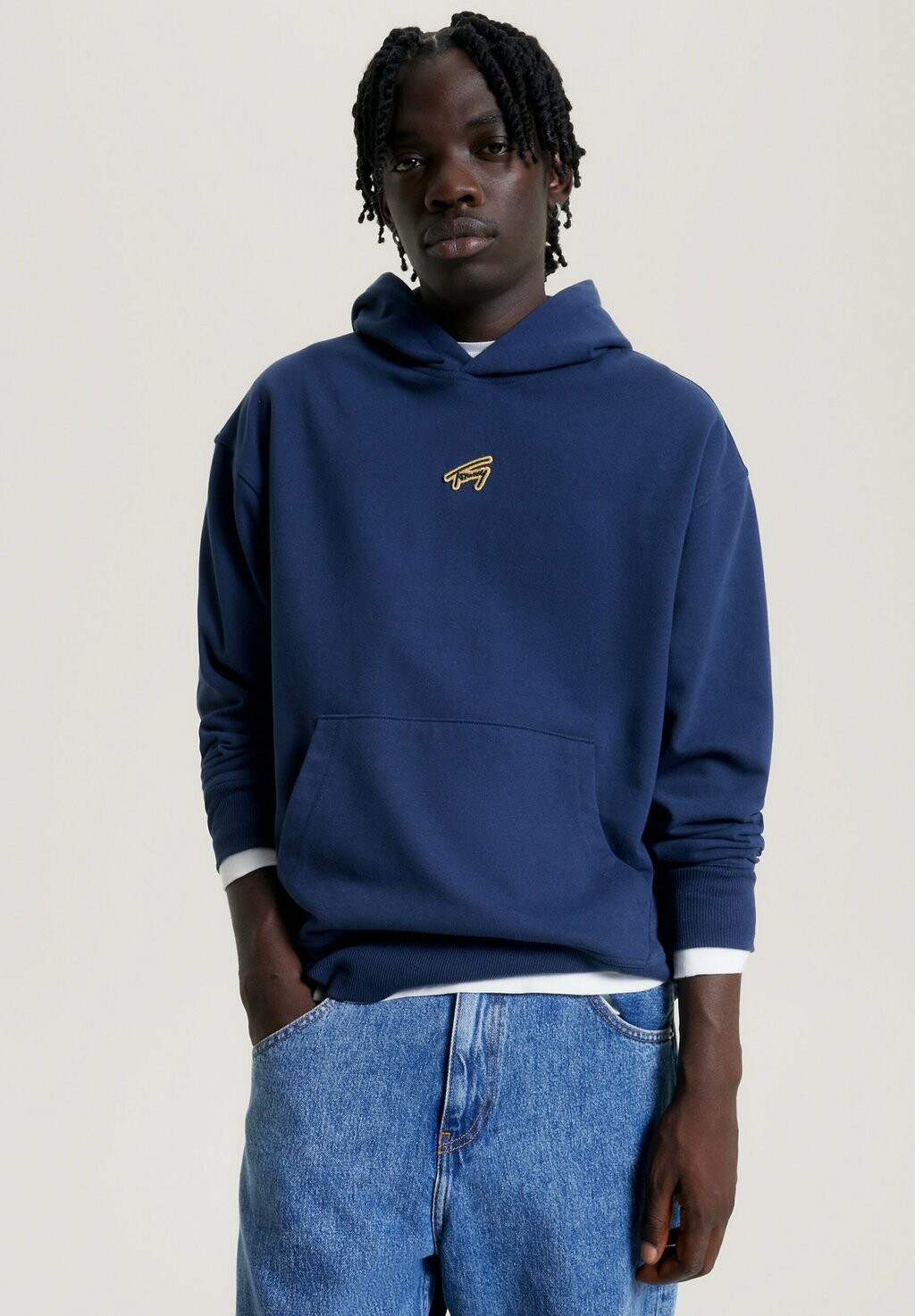 

Толстовка Tjm Rlx Signature Tommy Jeans, цвет twilight navy