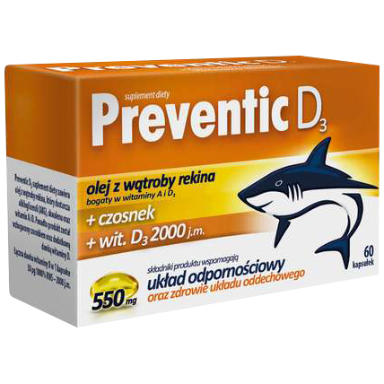 Preventic D3 биологически активная добавка, 60 капсул/1 упаковка