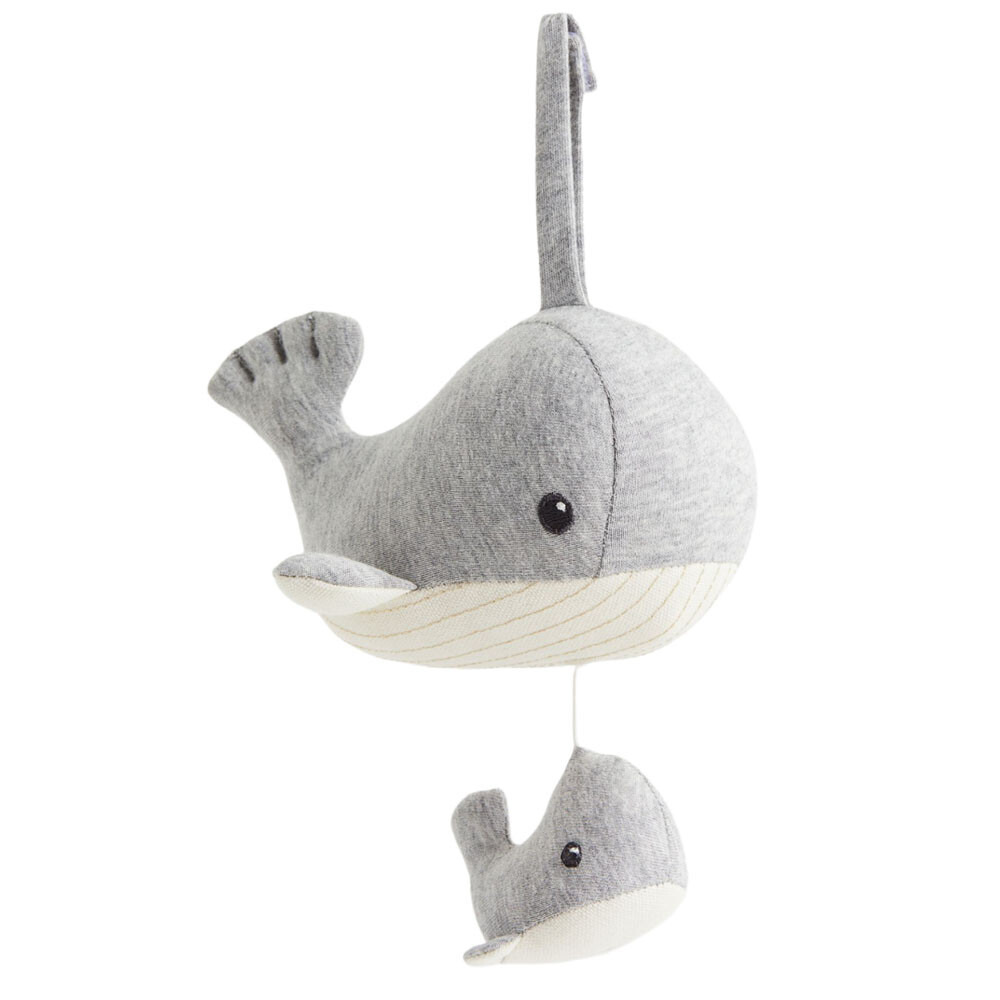 

Мягкая игрушка H&M Home Whale Musical, серый