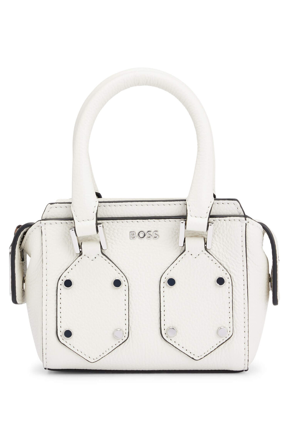 

Мини-сумка Hugo Boss Grained-Leather With Branded Hardware, белый