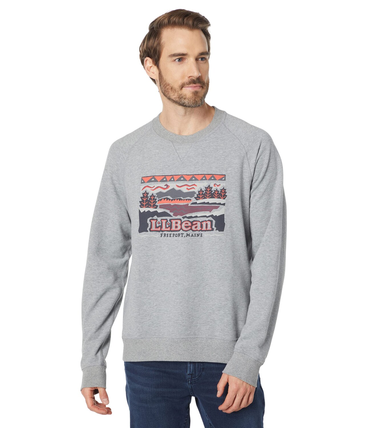 

Пуловер L.L.Bean, Camp Crew Neck Graphic Regular
