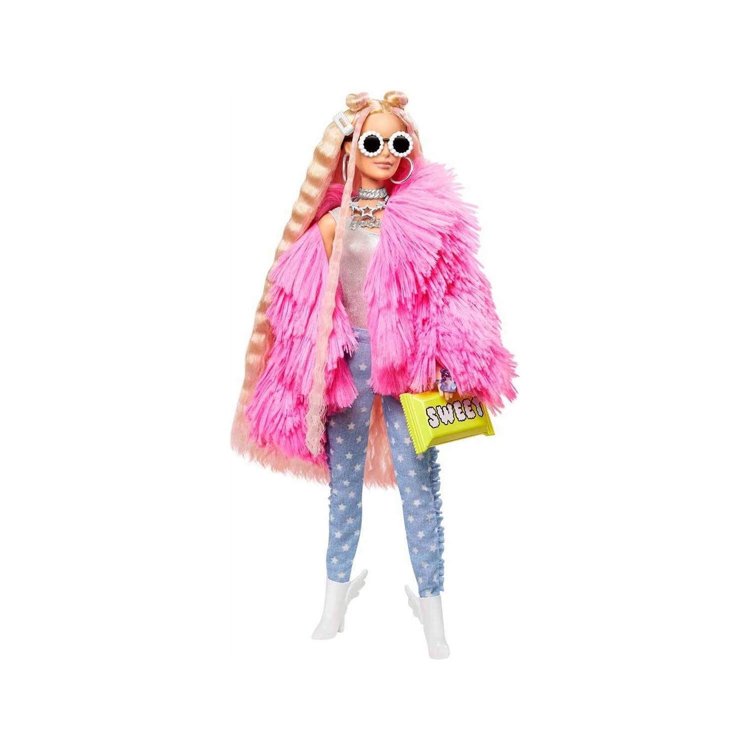 Кукла Barbie в дополнительной куртке GRN27 кукла барби экстра набор из 5 кукол barbie extra 5 doll set