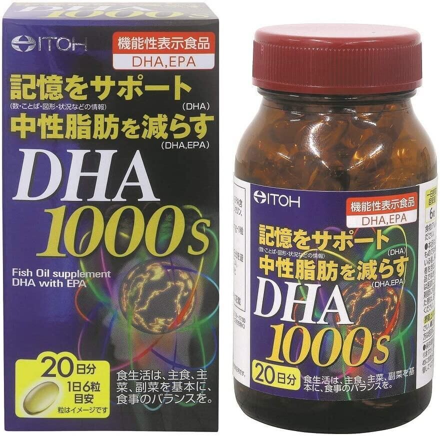 

Омега 3 + Токотриенол Itoh DHA 1000, 120 капсул