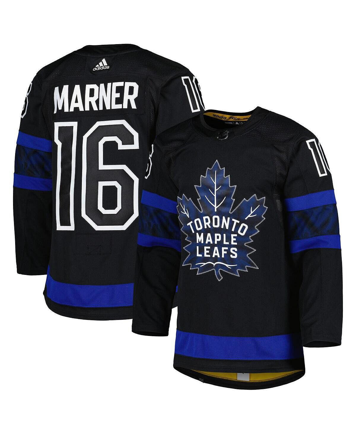 

Мужская футболка mitch marner black toronto maple leafs alternate primegreen authentic pro player jersey adidas, черный