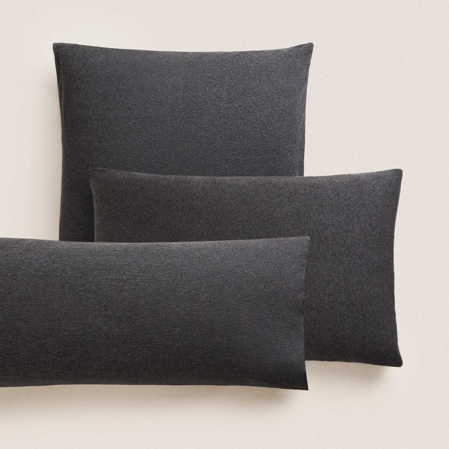 

Наволочка Zara Home Cotton Jersey, серый