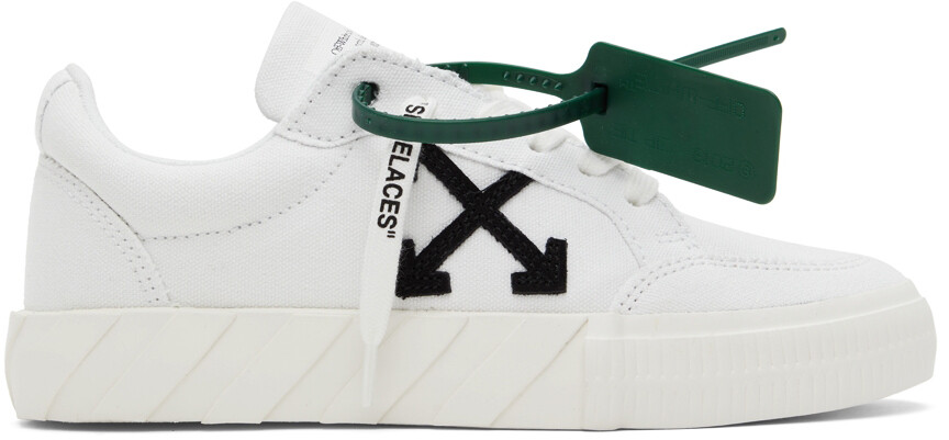 

Белые вулканизированные низкие кеды Off-White