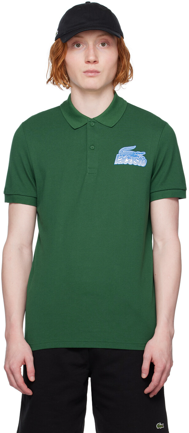 

Зеленая футболка-поло Lacoste