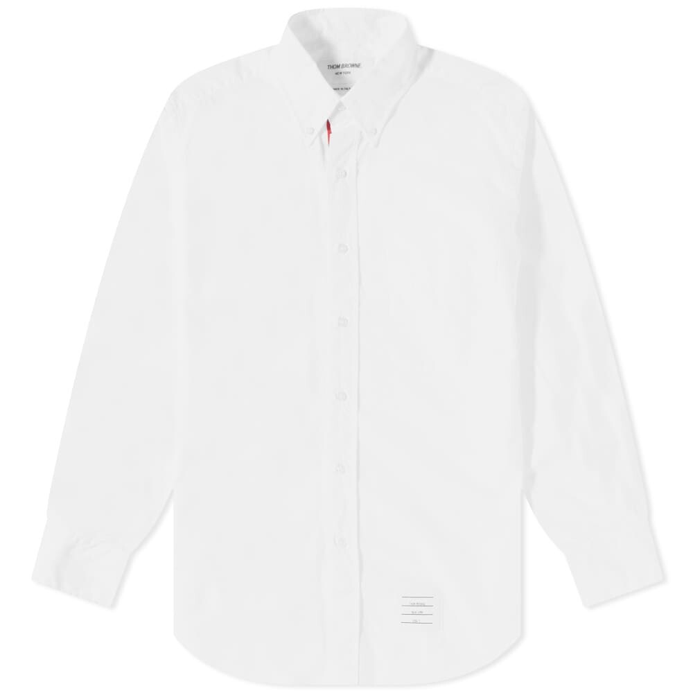 

Рубашка Thom Browne Grosgrain Placket Solid Poplin Shirt