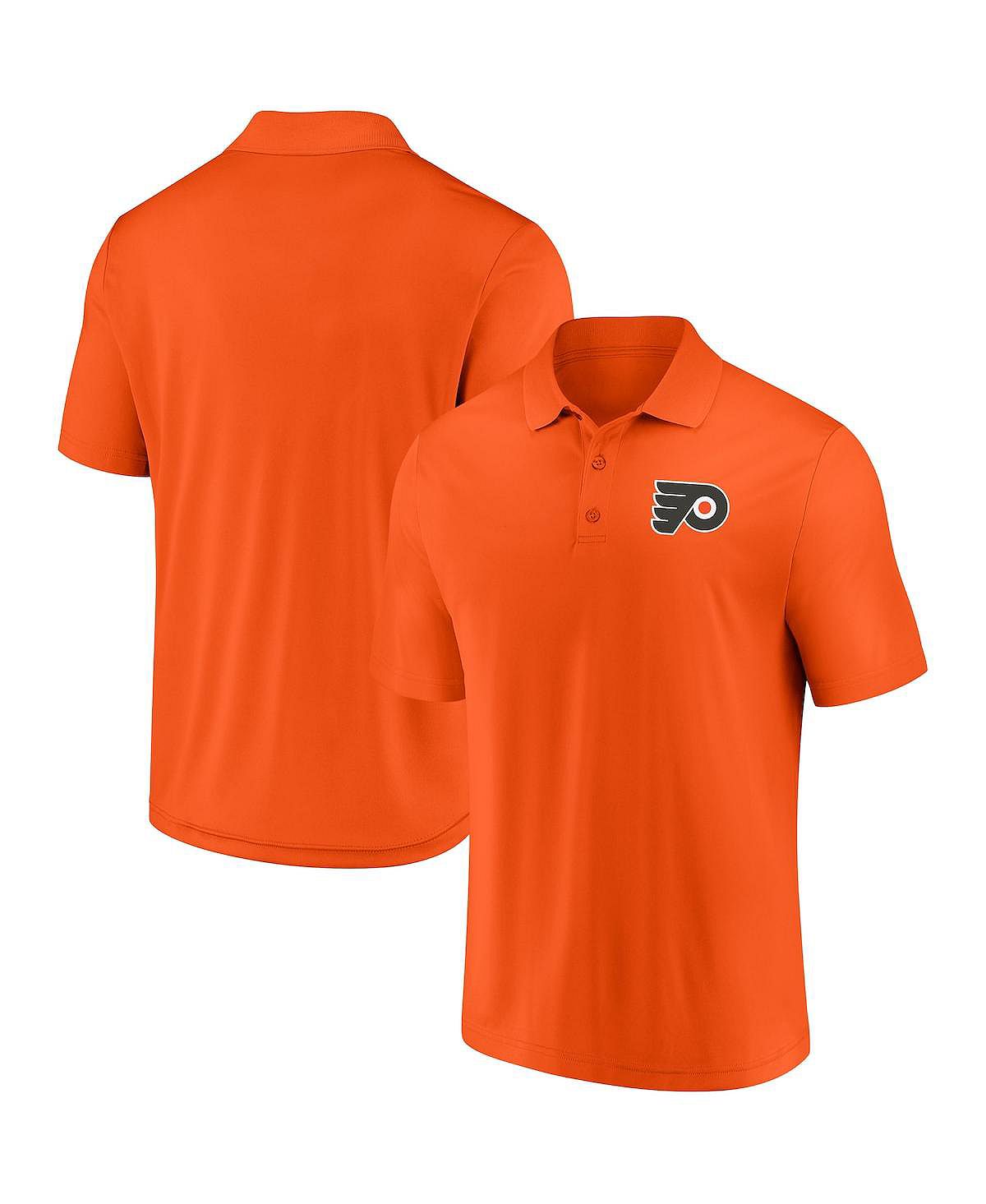 цена Мужская фирменная оранжевая рубашка-поло philadelphia flyers winning streak polo Fanatics
