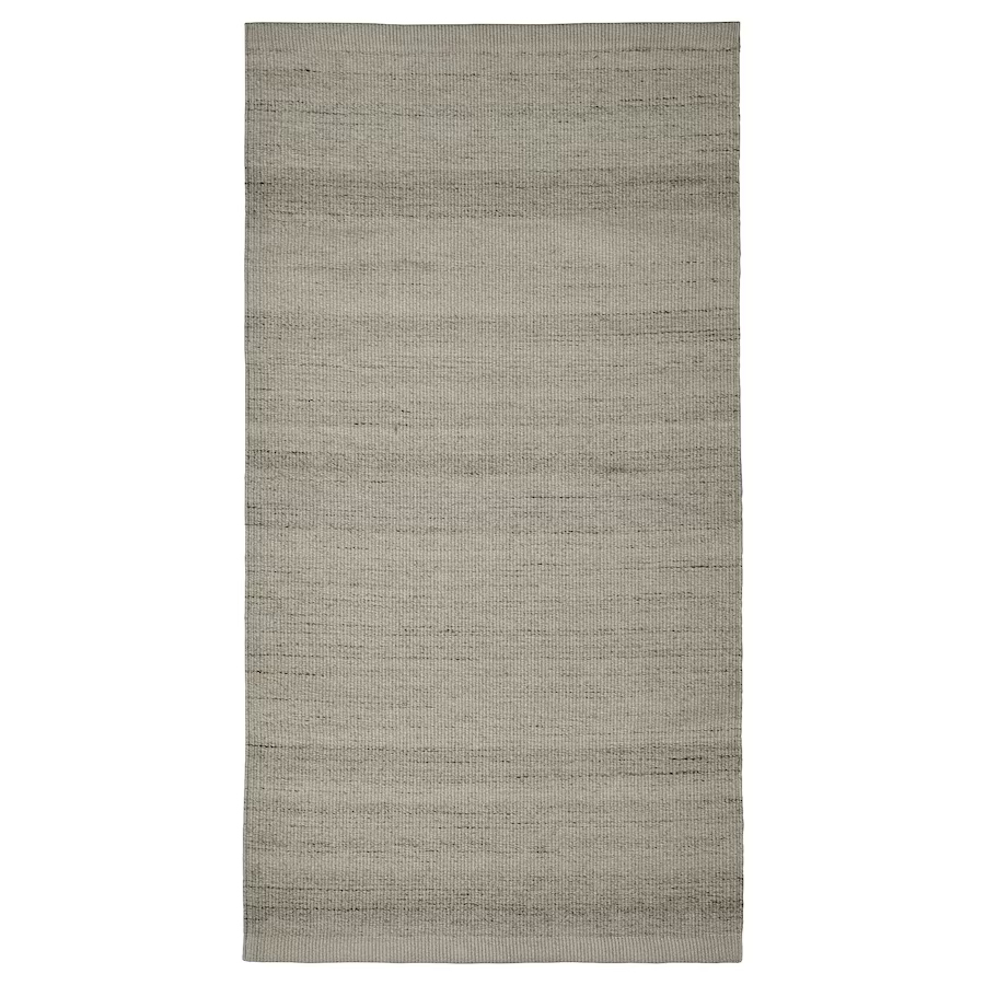 Ковер тканый Ikea Tidtabell, 80х150 см, серый ковер тканый ikea starreklinte 80х150 см натуральный черный