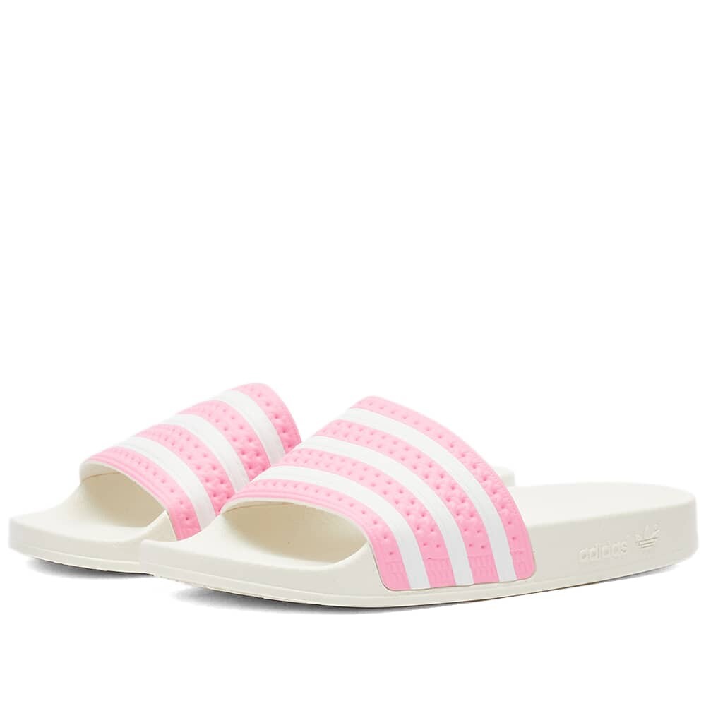 

Шлепанцы Adidas Adilette W, белый/розовой