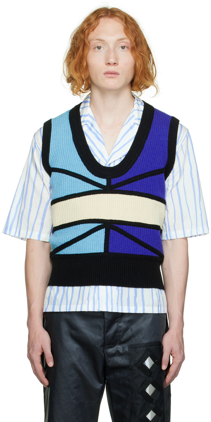 

Разноцветный жилет с цветными блоками Charles Jeffrey Loverboy