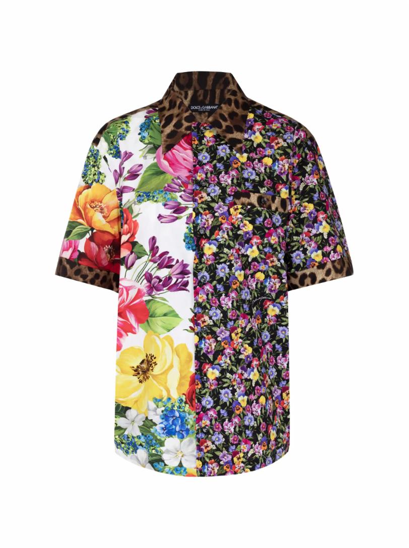 Рубашка с цветочным принтом Dolce&Gabbana