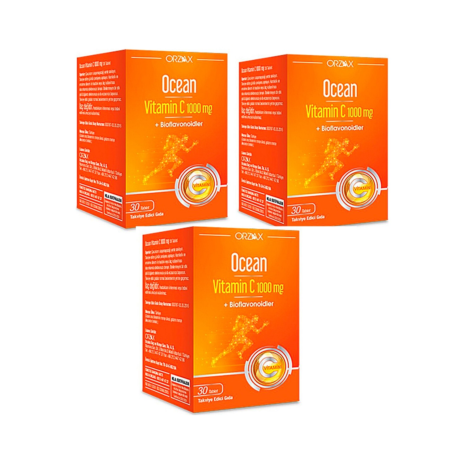 Витамин C Ocean 1000 мг, 3 упаковки
