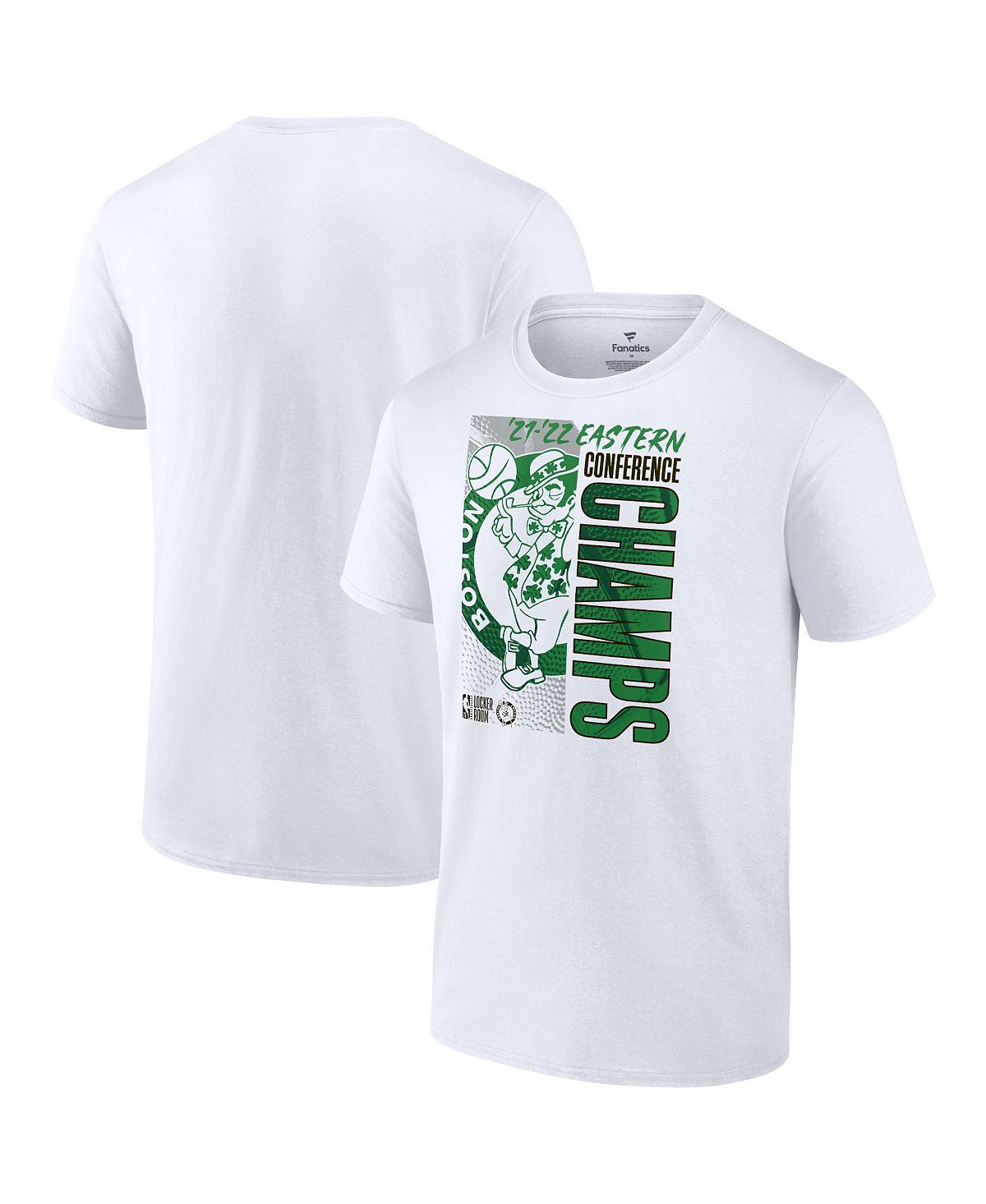 Мужская футболка в раздевалке чемпионов восточной конференции 2022 года с логотипом boston celtics Fanatics, белый