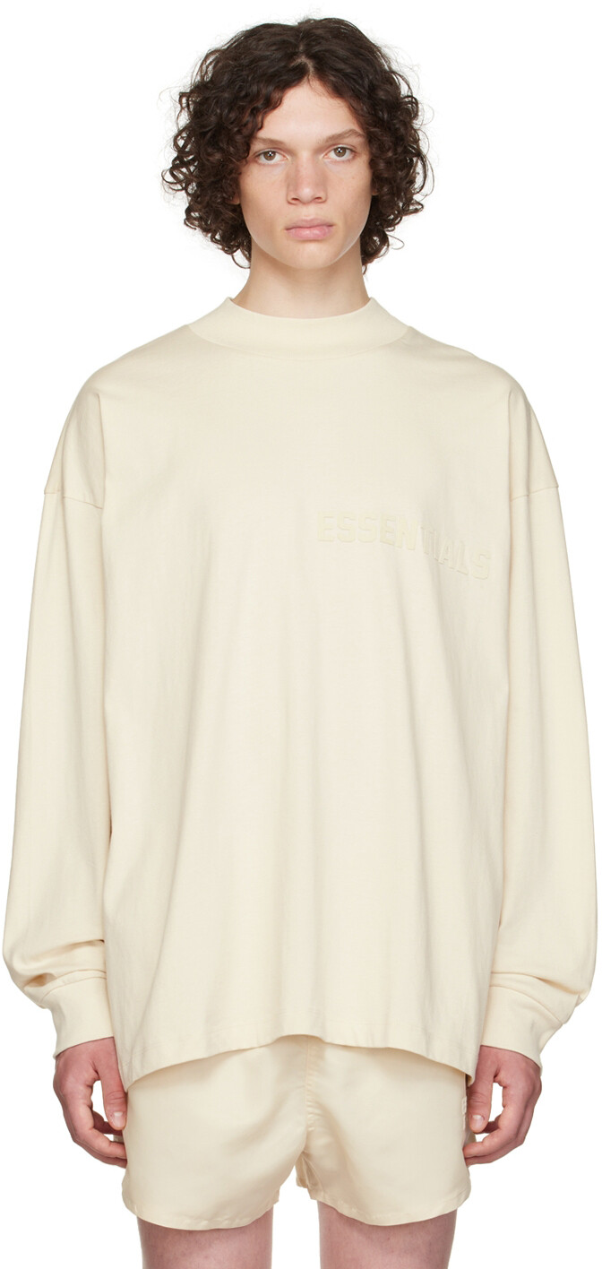 

Хлопковая футболка с длинным рукавом Off-White Essentials, Белый