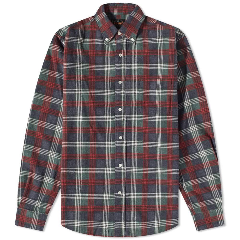 

Рубашка Beams Plus Button Down Check Flannel Shirt