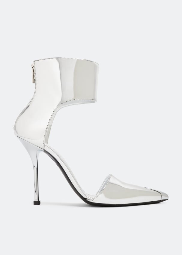 

Туфли ALEXANDER MCQUEEN Harness Punk pumps, серебряный