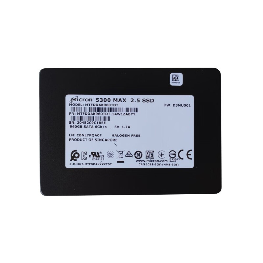 

SSD-накопитель Crucial Micron 5300 MAX 3,84T