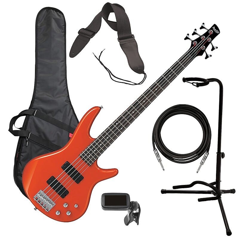 

Ibanez GSR205 5-струнная бас-гитара - Orange Metallic BASS ESSENTIALS BUNDLE