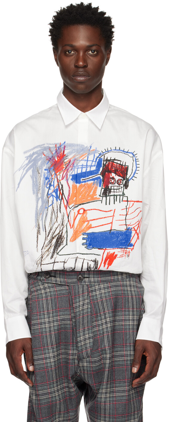 

Белая рубашка Jean-Michel Basquiat Edition Illusion Poedi Études