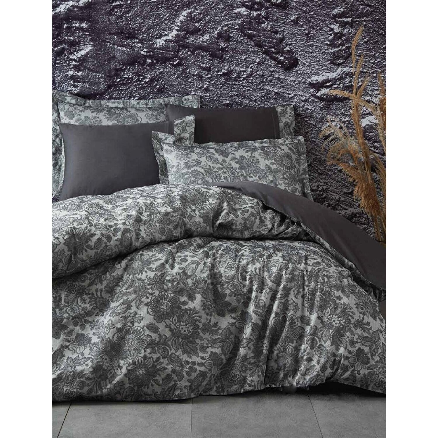 

Комплект постельного белья Ecocotton Akus (King Size) антрацитовый