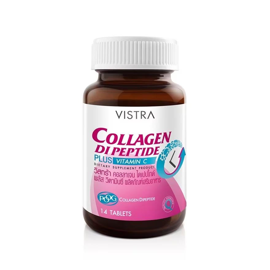 Коллаген Vistra Collagen DiPeptide + Vitamin C, 14 таблеток последнее новшество