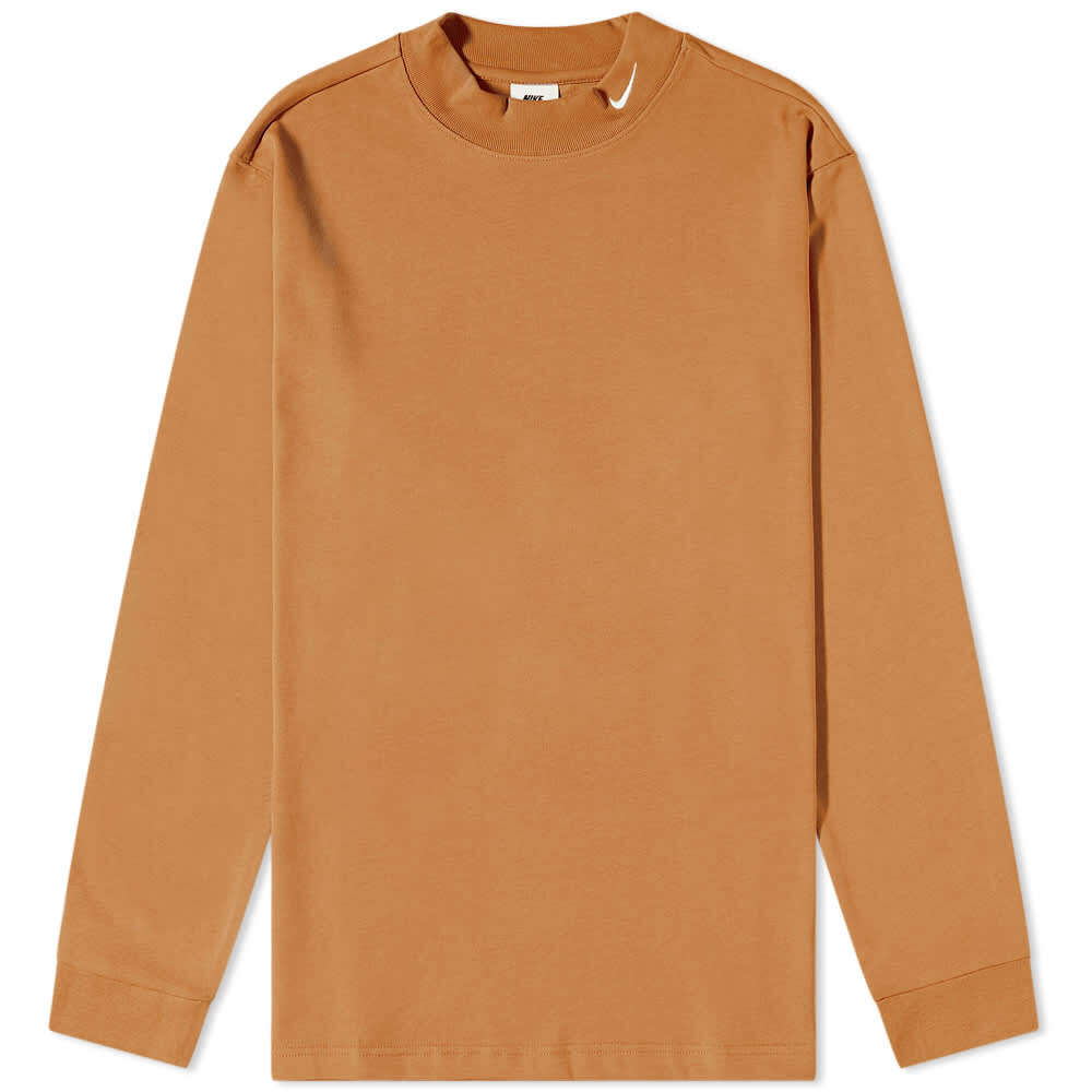

Толстовка Nike Life Mock Neck Shirt, коричневый