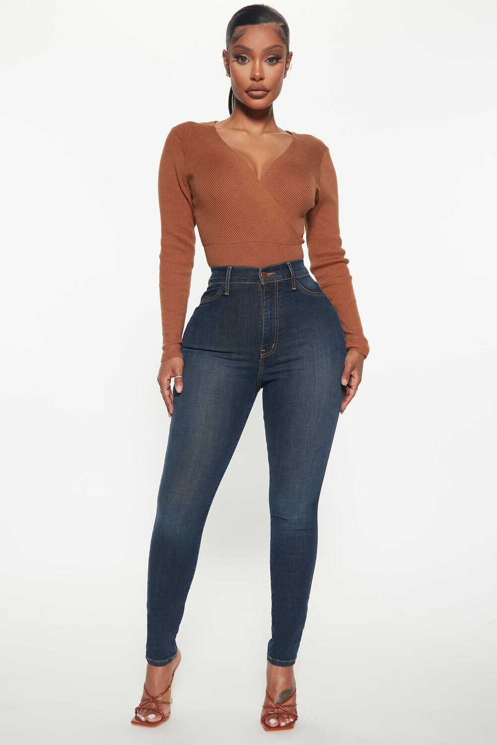 

Джинсы скинни Fashion Nova NOVA001PRUEBA, синий