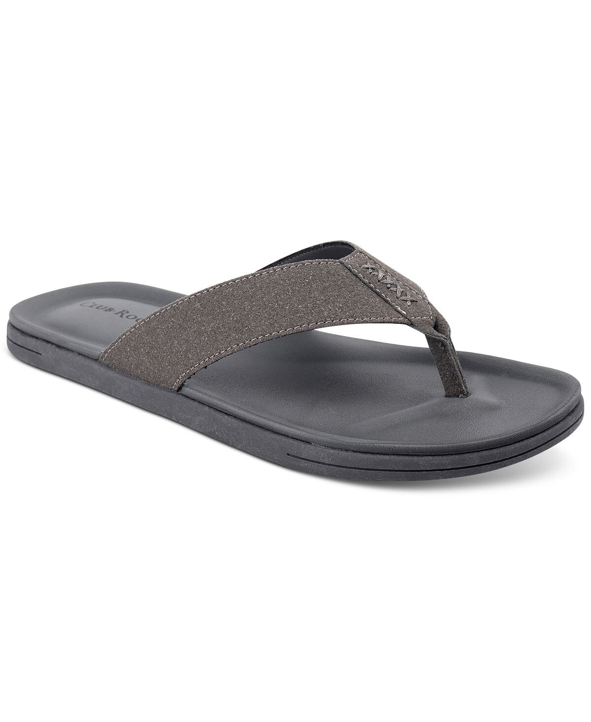 

Мужские сандалии riley flip flop, созданные для macy's Club Room, светло-серый