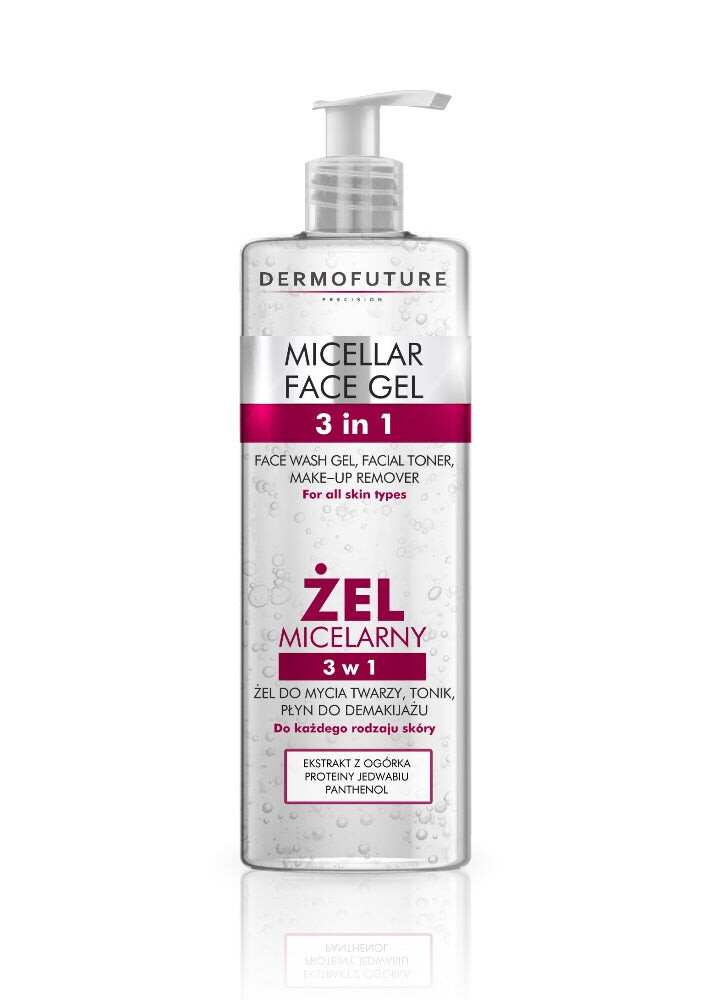 

Dermofuture Micellar Face Gel 3в1 мицеллярный гель для умывания тоник для снятия макияжа 400мл