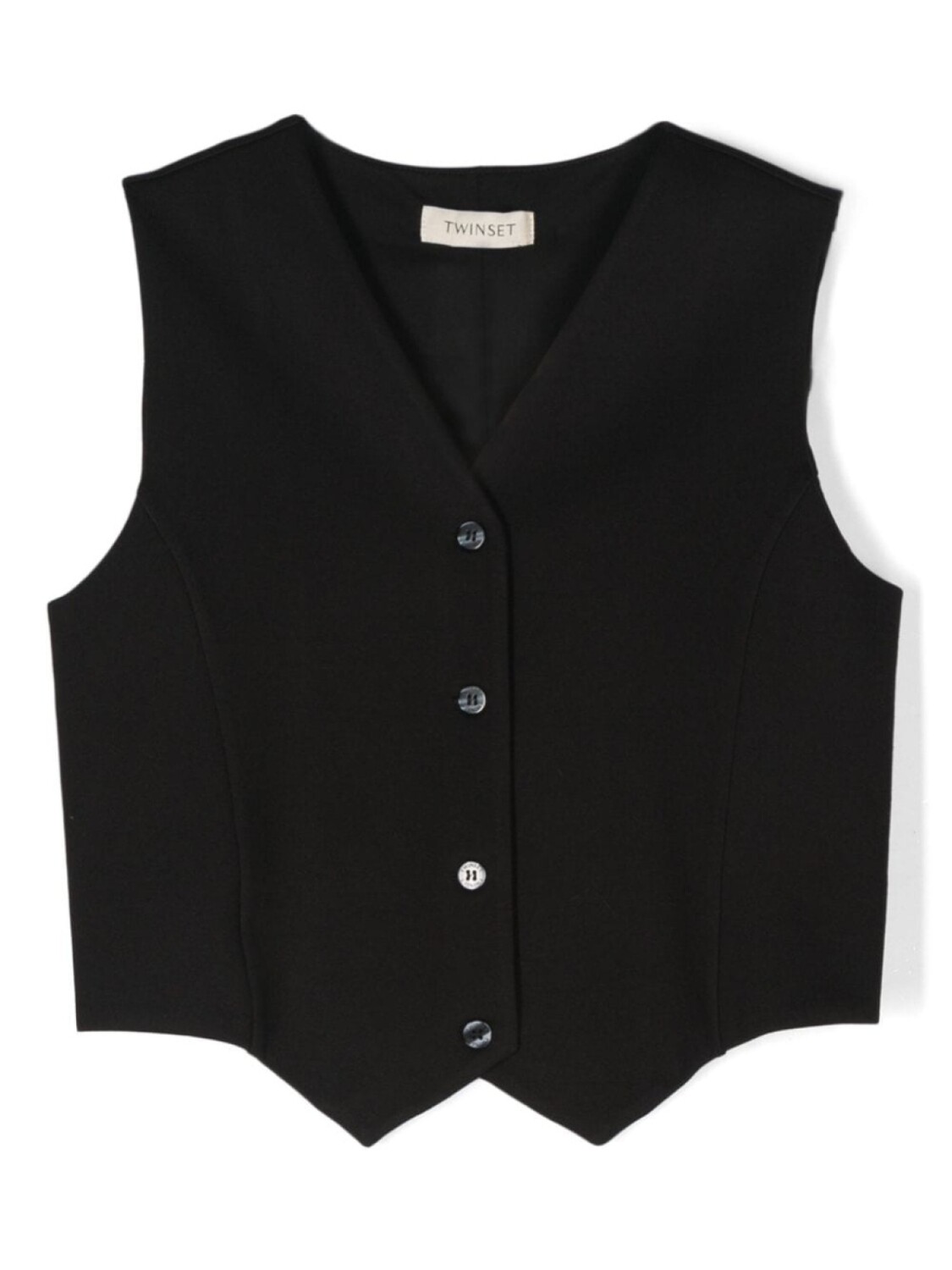 

TWINSET Kids однобортный жилет, черный