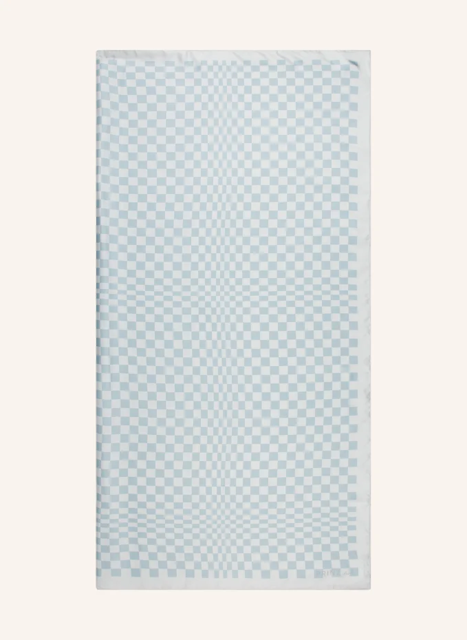 Шелковый шарф иллюзия Prinz Berlin, синий