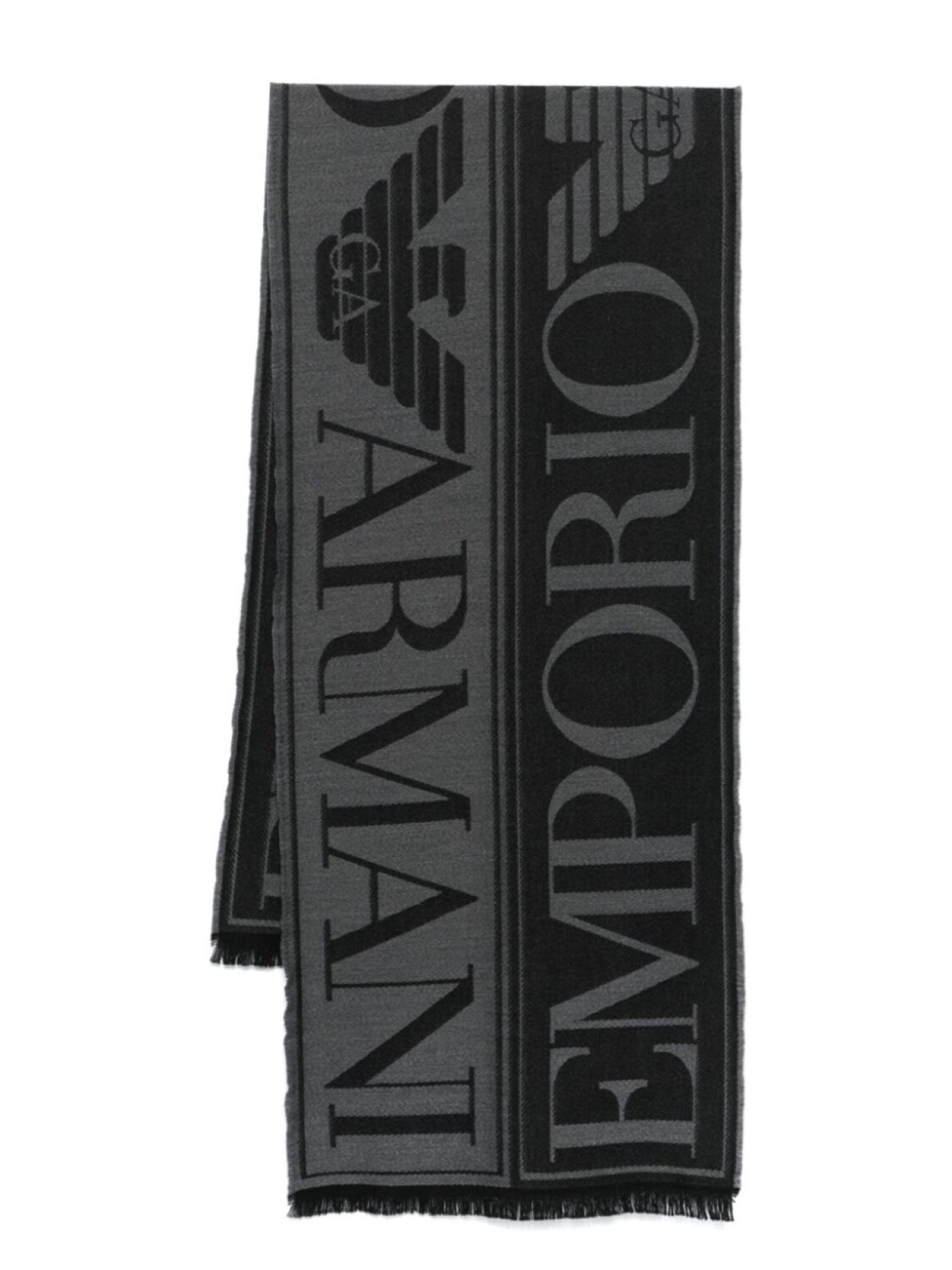 

Emporio Armani шарф с жаккардовым логотипом, черный