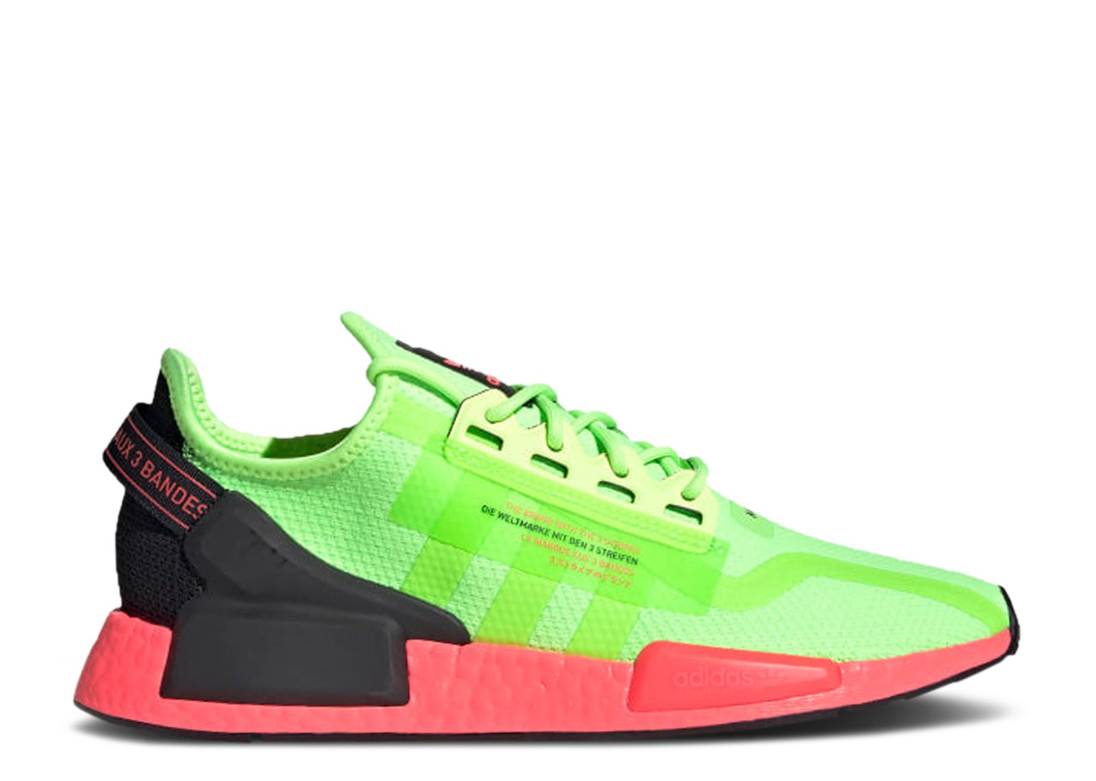 

Кроссовки adidas Nmd_R1 V2 'Watermelon Pack - Signal Green', зеленый