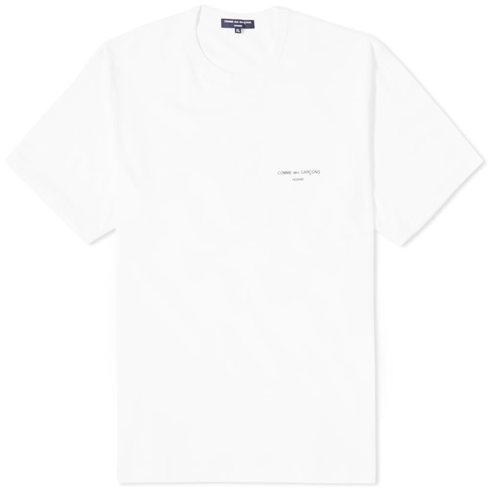 

Футболка с логотипом Comme Des Garçons Homme на груди, белый