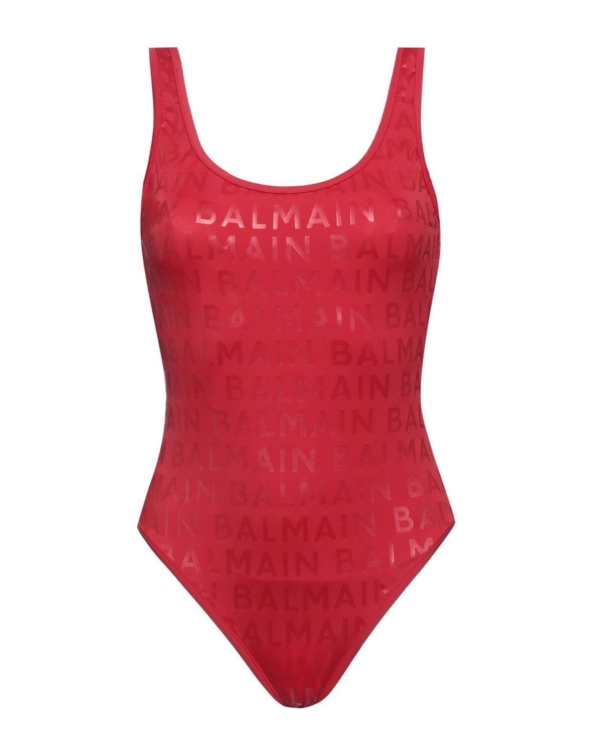 

Цельный купальник Balmain, красный