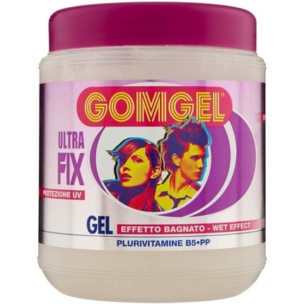 

Gomgel 1000мл Гель для волос ультрасильной фиксации фиолетовый, Malizia