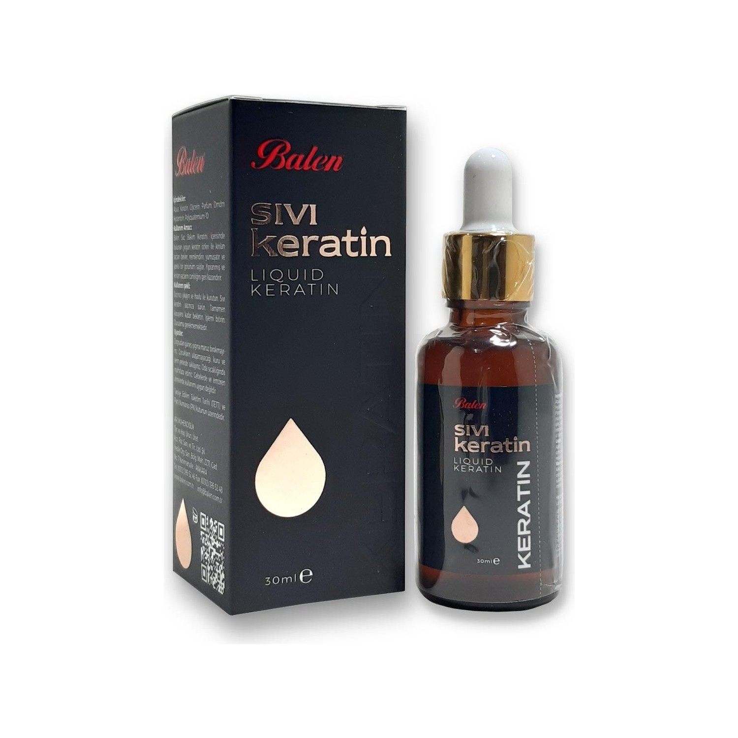 Жидкий кератин Balen Liquid Keratin, 30 мл keratin aid добавка в кератин для нейтрализации запаха и дыма