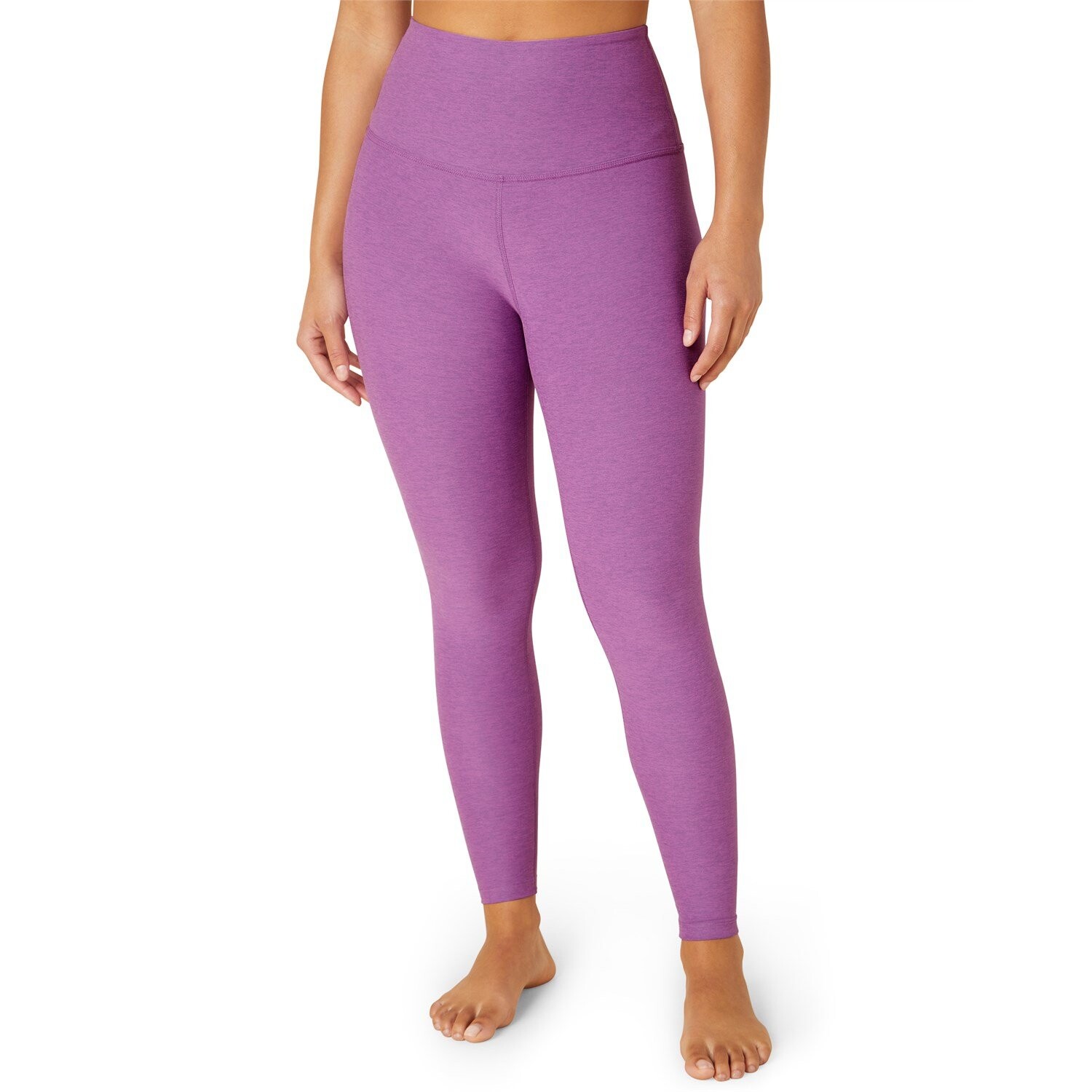 

Леггинсы миди с высокой талией Beyond Yoga Spacedye — женские, bright iris heather, Розовый