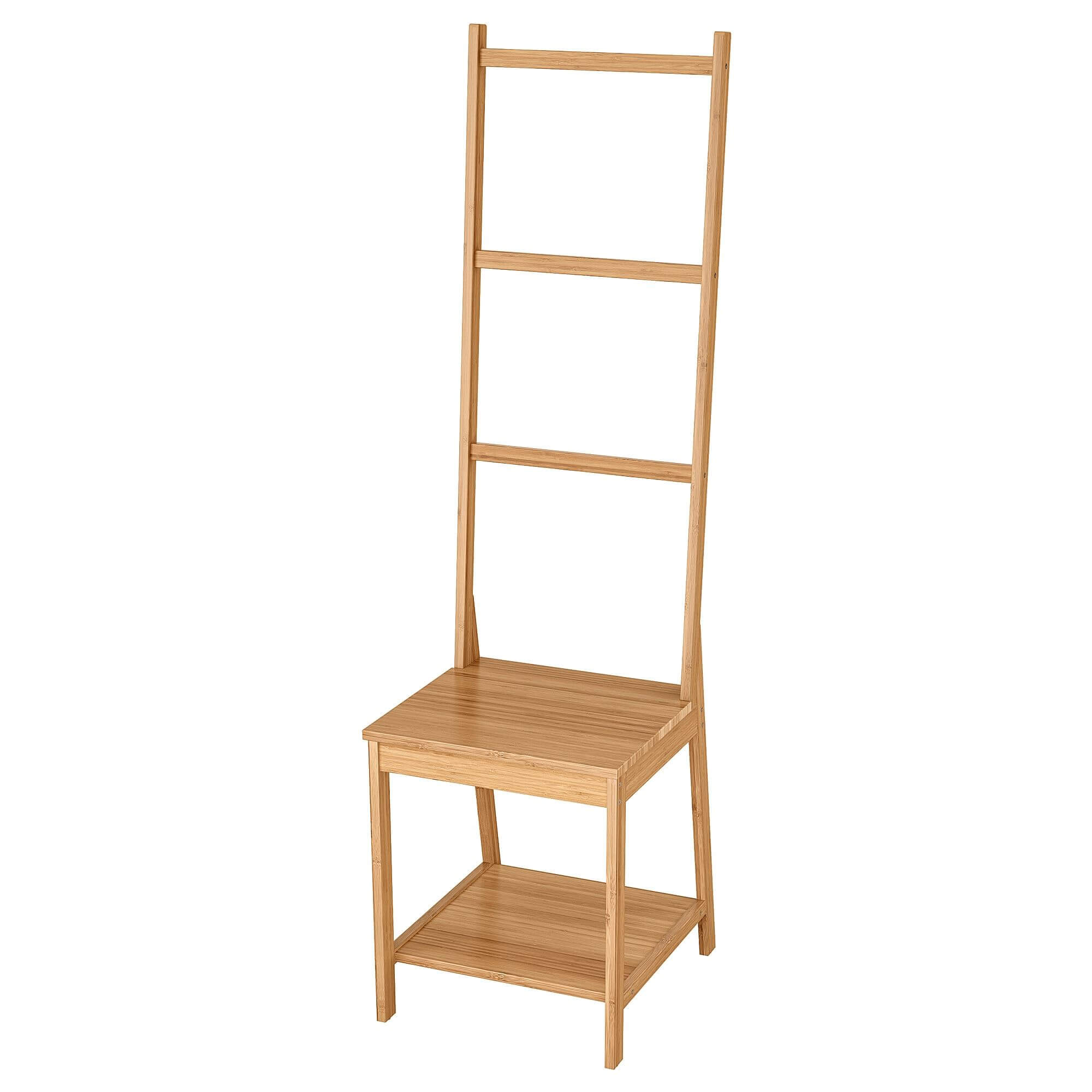 Стул с держателями для полотенец Ikea Ragrund, 39x44x140, бамбук ikea норрарид стул