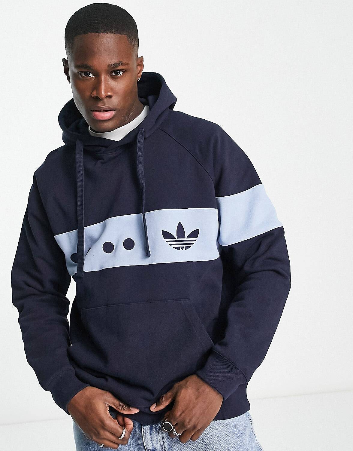 

Худи темно-синего цвета adidas Originals