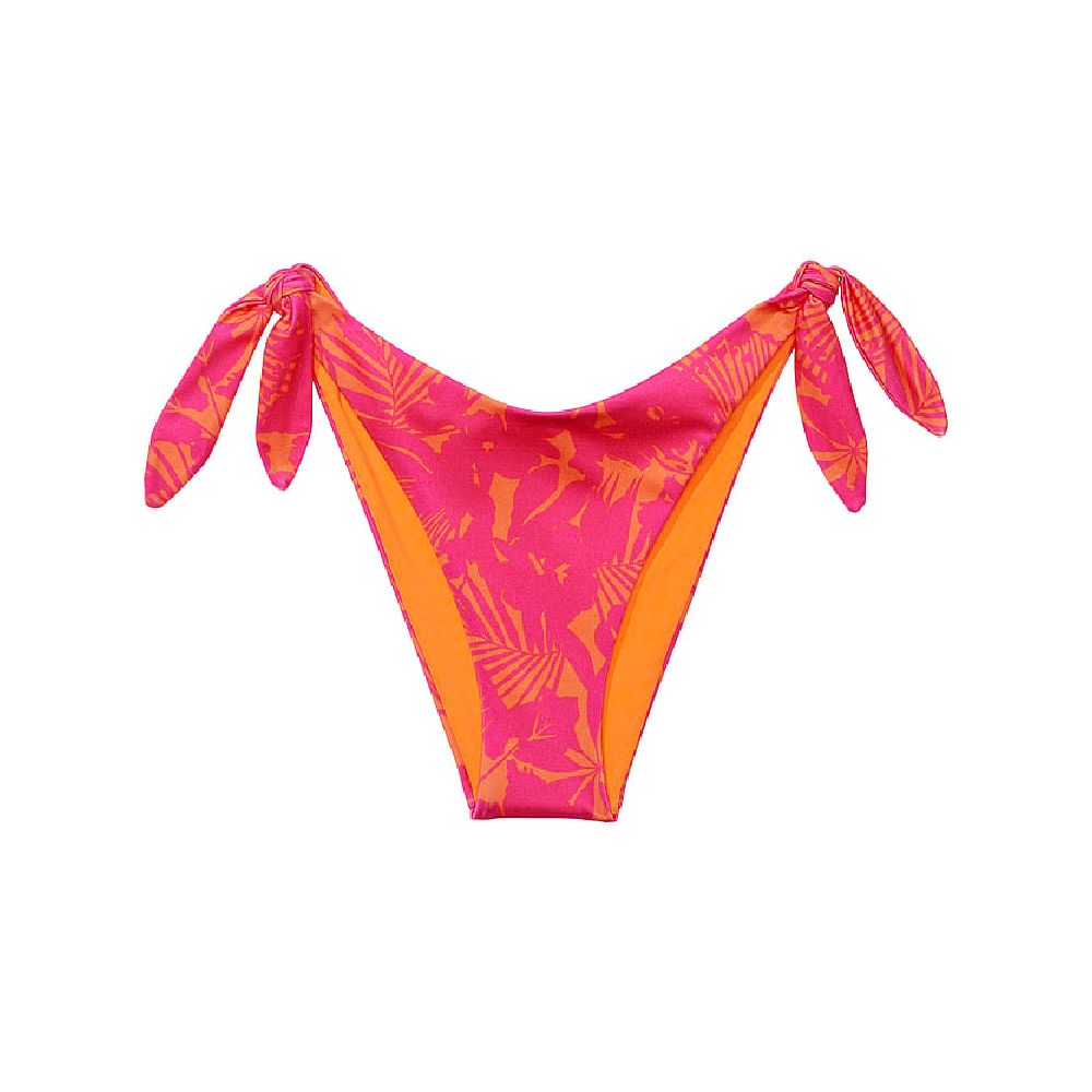 цена Плавки бикини Victoria's Secret Knotted Side-Tie Brazilian, розовый