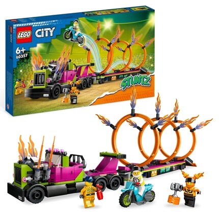 

Конструктор Lego 60357 City Stuntz трюковый грузовик и огненное кольцо
