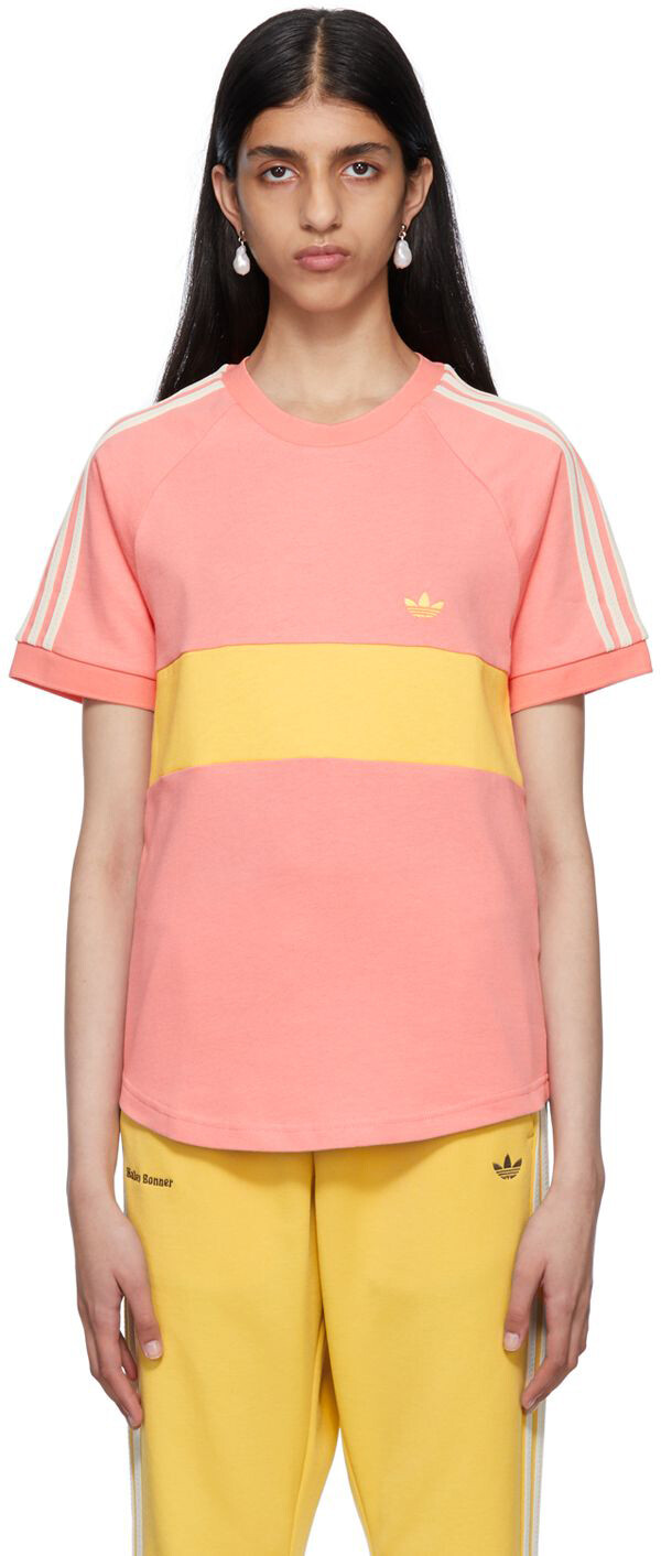 

Розовая футболка adidas Originals Edition Wales Bonner