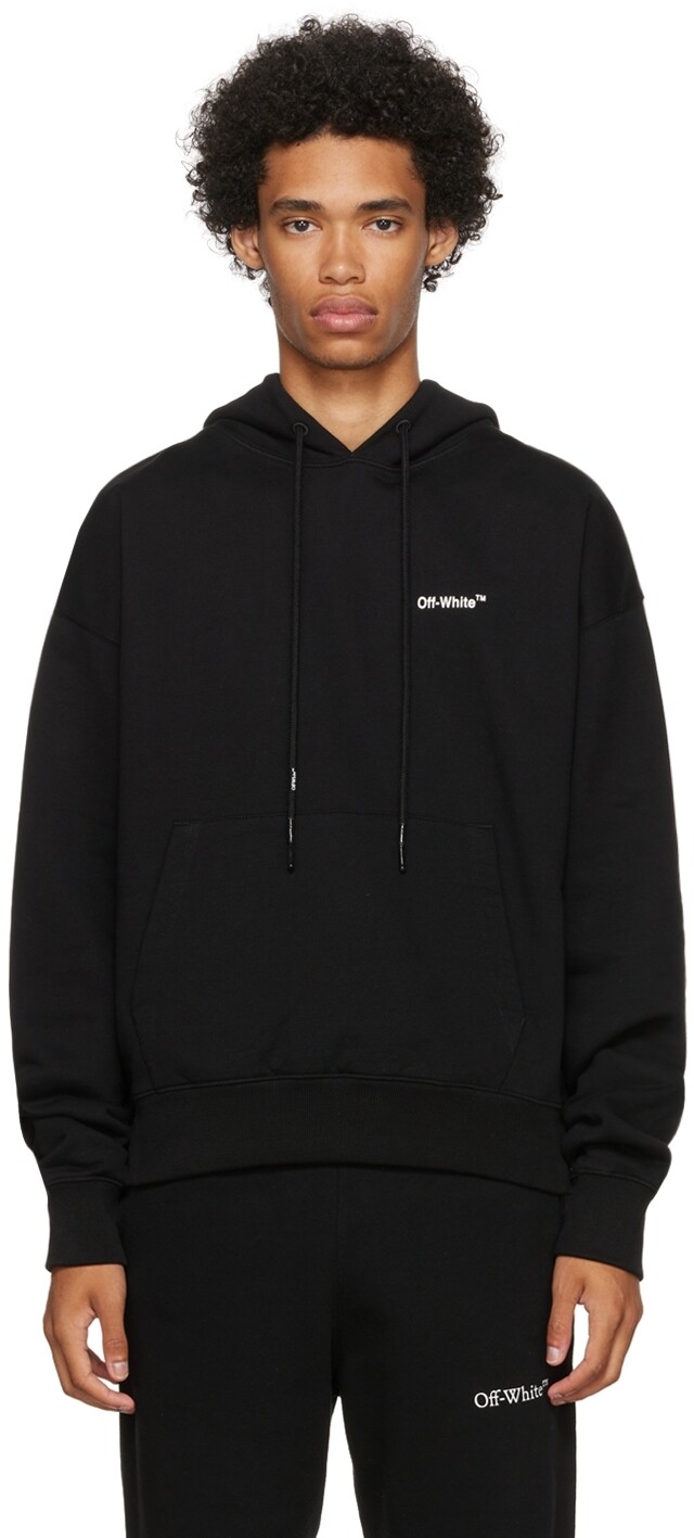 

Черный худи из хлопка Off-White