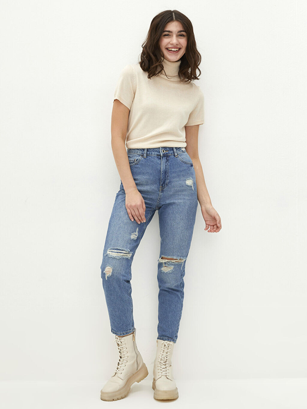 

Женские джинсы Rodeo с завышенной талией и карманами с высокой талией LCW Jeans