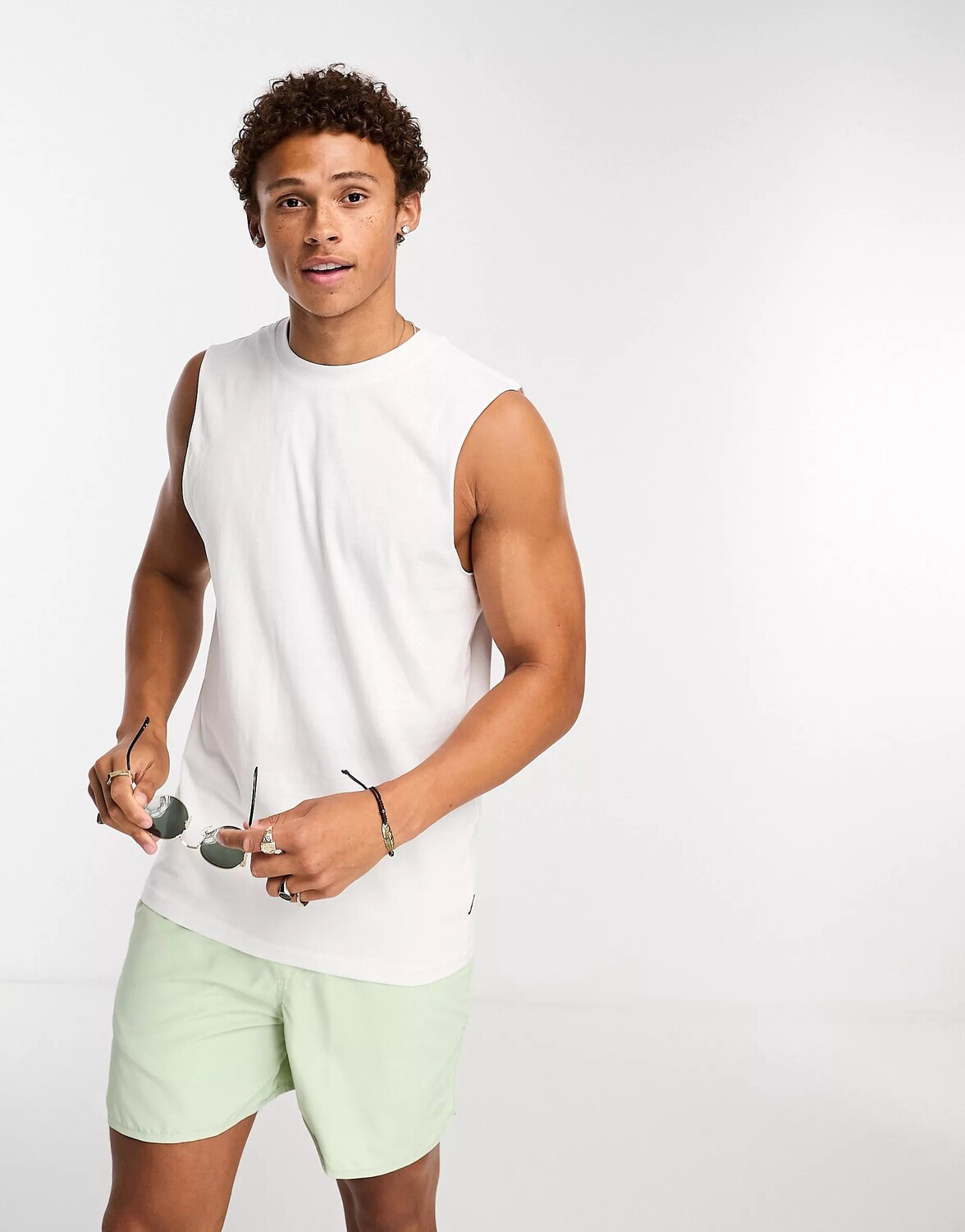 

Майка Only & Sons Oversized With Tonal Club Back Print, белый